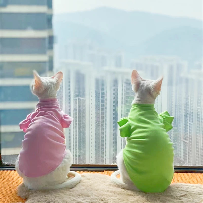 Luxury Sphynx Cat Clothes Summer