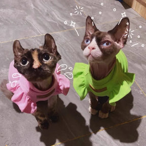 Luxury Sphynx Cat Clothes Summer